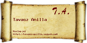 Tavasz Anilla névjegykártya